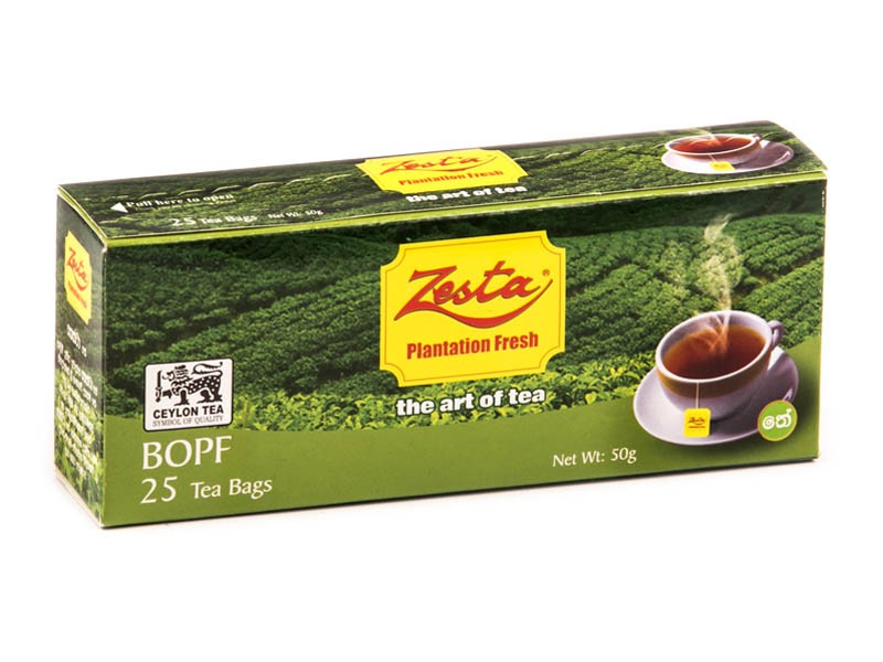 TEA IN BAGS of ZESTA 25х2G (50G) BOPF black
