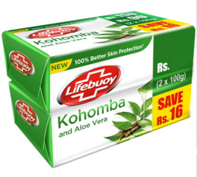 Lifebuoy Kohomba and Aloe Vera Body Soap Multipack, (100g*2)