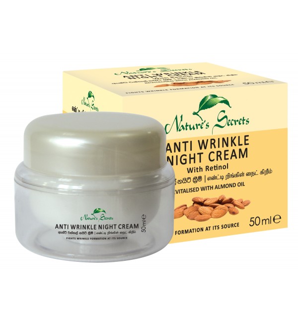 Anti-Wrinkle cream Night 50 ml, Natures Secrets, Sri Lanka