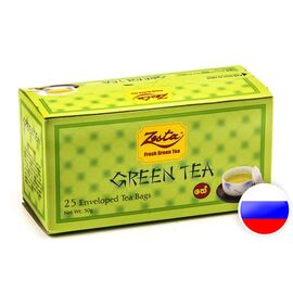 TEA IN BAGS of ZESTA 25х2G (50G) green, Sri Lanka